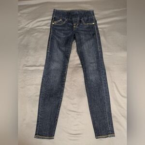 Rock & Republic Blue Skinny Jeans with Contrast Stitching